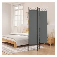 VidaXL 3-tlg. Paravent Anthrazit 120x200 cm Stoff
