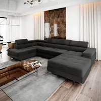 Masseno Ecksofa CASONE L-S mit Schlaffunktion U-Form, Sofa mit