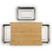 Blumtal Schneidebrett Holz - Frankfurter Brett 40x28,5x6,5cm - Bambus