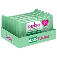 Bebe Belebende Reinigungstücher Abschminktücher 6 x 25 St