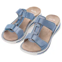 ARA Damen Tampa Slipper, Azzuro/Silber, 41 EU