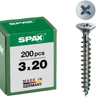 SPAX Universalschraube 3 x 20 mm Senkkopf Kreuzschlitz Z