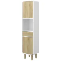 Vicco Badezimmermöbel Arla Weiß/Eiche 40 x 161 cm