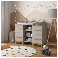 VitaliSpa Wickelkommode Malia, Cashmere-Eiche, 133 x 108 cm XL