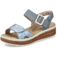 Rieker Damen Sandalen für Damen, blau, Größe 38 EU