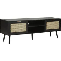 Beliani TV-Möbel OPOCO in Schwarz/Beige - (W) 150 x