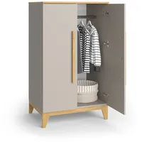 VitaliSpa Kinderkleiderschrank, Malia, Cashmere-Eiche, 70 x 120 cm