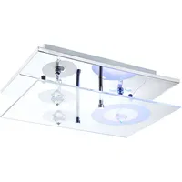 GLOBO Deckenleuchte 3x20W chrom mit Kristallen