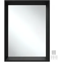 Tectake Rechteckiger Wandspiegel 50 x 3,8 x 70 cm,