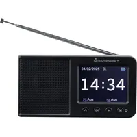Soundmaster DAB175SW DAB+ Radio Tragbar schwarz