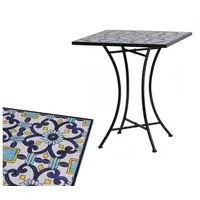 Mojawo Outdoortisch Mosaiktisch Gartentisch Bistrotisch Tisch 61x61xH70cm