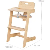 Roba Babyhochstuhl - 45x50x86cm - naturfarben - Holz, /