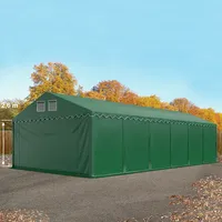 TOOLPORT Lagerzelt 6 x 12 m Dunkelgrün
