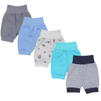 TupTam Unisex Baby Pumphose Sommershorts Baumwolle 5er Pack, Farbe: