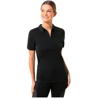 Super.natural Zip Polo Schwarz L