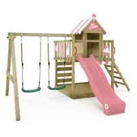 Wickey Spielturm Smart Candy mit Schaukel & Rutsche, Baumhaus