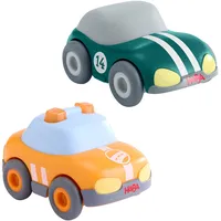 HABA Spielzeug-Auto Set Grüner Flitzer & Safety Car in