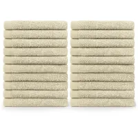 Blumtal Gästehandtuchset 30 x 30 cm beige 24 St.