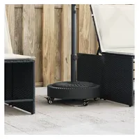 VidaXL Schirmständer Beton 27 kg Schwarz