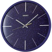 Seiko QXA828A Wanduhr Quarz mit Leisegang Blau