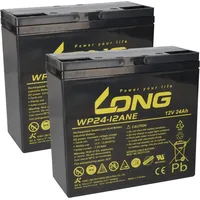 KungLong Akkusatz 2x Kung Long 12V (24V) 24Ah für