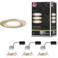 Paulmann LED-Einbauleuchten Set Nova 3x 6W starr Gold
