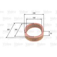 Valeo Luftfilter 585627