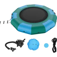 Vevor Aufblasbarer Wassertrampolin mit Leiter, Wasserdichte, Abriebfeste, Wassertrampoline 3,66