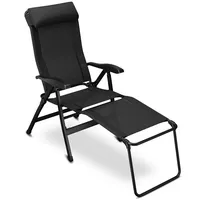 Eloneo Campingstuhl faltbar mit Abnehmbarer Beinauflage, Klappstuhl aus Aluminium,
