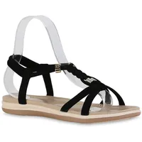 VAN HILL Riemchensandalen in Schwarz