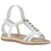 VAN HILL Riemchensandalen in Weiss