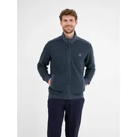 Lerros Sweatjacke »LERROS Sweatjacke in Zig-Zag-Struktur«, blau
