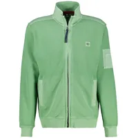 Lerros Sweatjacke mit Logo Stickerei »LERROS Sweatjacke in Zig-Zag-Struktur«