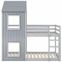 XDOVET Etagenbett mit Leiter & Baldachin 90 x 200