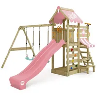 Wickey Spielturm VanillaFlyer mit Schaukel & Rutsche, Kletterturm mit