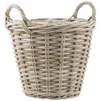Ib laursen Rattan Korb in braun | Gr.: S