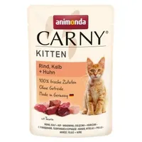 Animonda Carny Kitten Rind, Kalb + Huhn 24 x