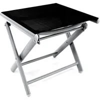 Mojawo Klapphocker Aluminium Silbergrau/Schwarz