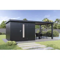 Wolff Finnhaus Finnhaus Wolff Metall-Gerätehaus Thorin 6030 Anthrazit