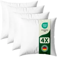 Blumtal Kissenfüllung 30x30 cm 4er - Oeko-TEX zertifizierte Füllung