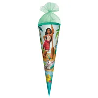 ROTH Schultüte, Disney Vaiana, 50 cm, rund, Tüllverschluss