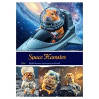 Calvendo Space Hamster - Mit KI Hamster Astronauten im