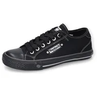 Dockers by Gerli Damen, Low-Top Sneaker Frauen Halbschuhe,schnürschuhe,schnürer,Business,Freizeit,straßenschuhe,allblack,40 EU