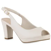 VAN HILL Klassische Sandaletten in Beige