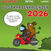 Lappan Verlag Shit happens! Postkartenkalender 2026