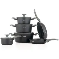 DMS DMS® 10-teilig Induktion Kochgeschirr Kochset Töpfe Pfannen Set