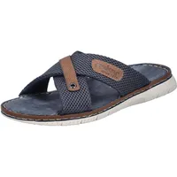 Rieker Herren 21340 Pantolette, Blau, 44 EU