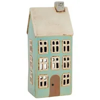 Village Pottery Teelichthalter, groß, hellblau