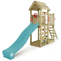 Wickey Spielturm JoyFlyer mit Rutsche, Kletterturm mit Sandkasten, Leiter