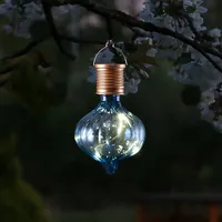 MARELIDA LED Solar Glühbirne GLOW - Kugelleuchte - warmweiße